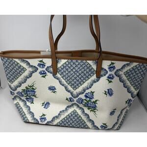 Tory Burch large Kerrigton tote TERRACE DITSY FLORAL CLOUD